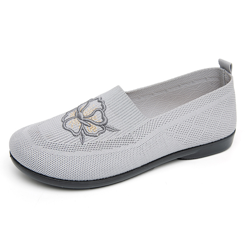 Women Knit Slip On Loafers Flo - Embroidery Garments 评论和价格