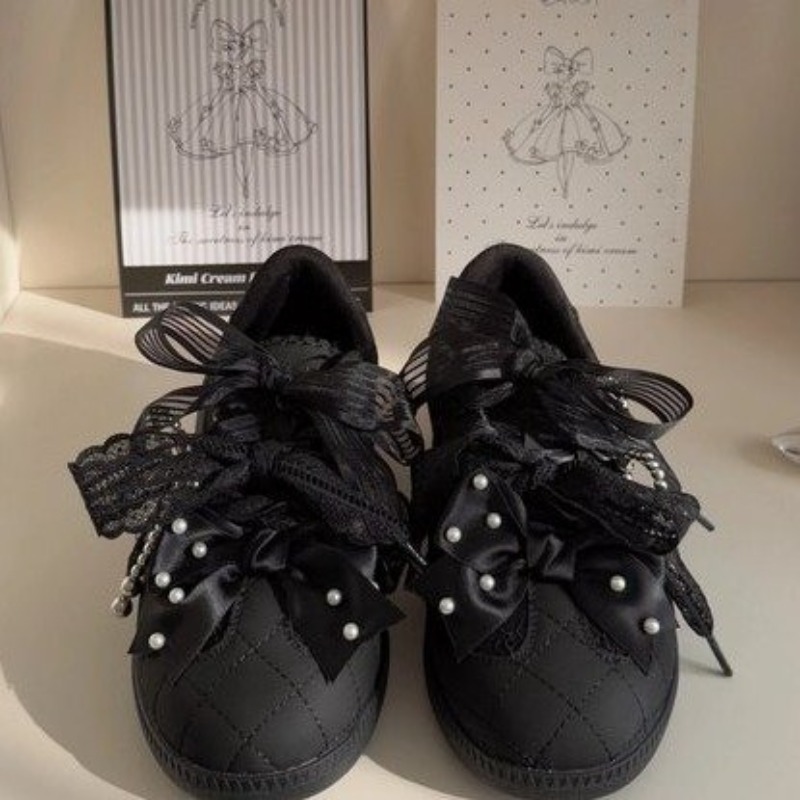 Fashion Sweet Lolita Flat Snea - Embroidery Garments 评论和价格