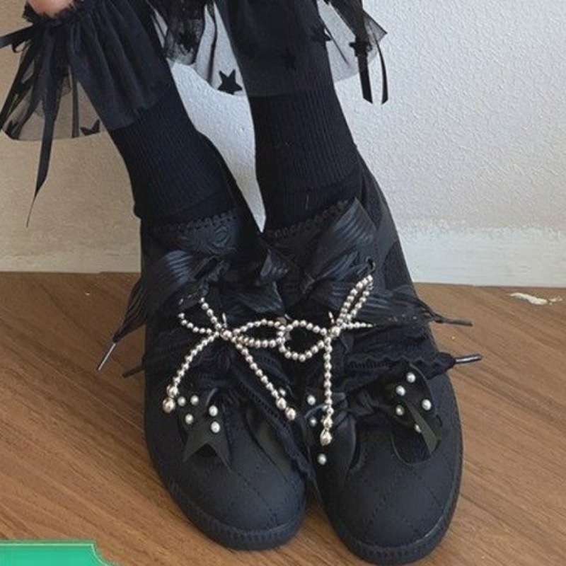 Fashion Sweet Lolita Flat Snea - Embroidery Garments 评论和价格
