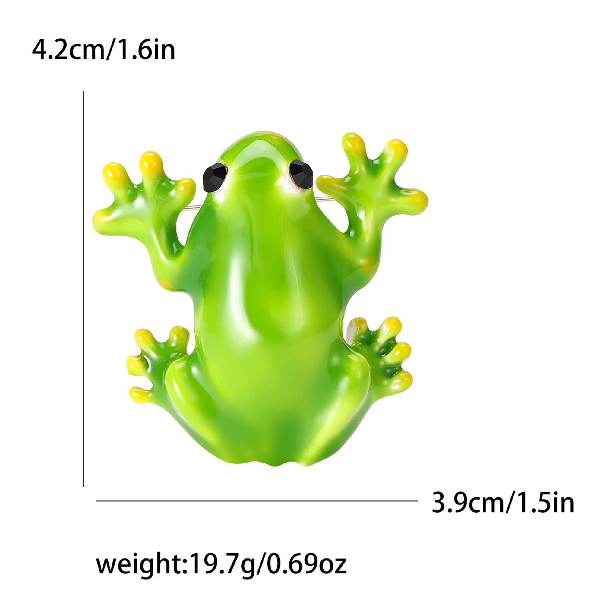 Enamel Frog Brooch for Women U - Embroidery Bali 评论和价格