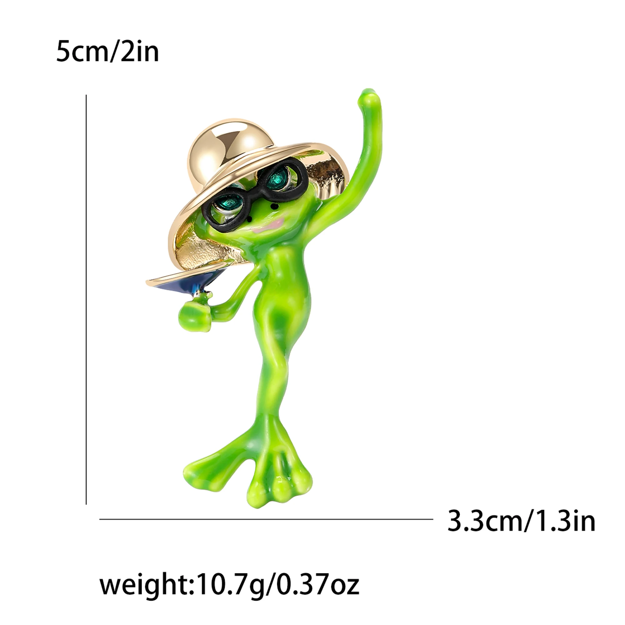 Enamel Frog Brooch for Women U - Embroidery Bali 评论和价格