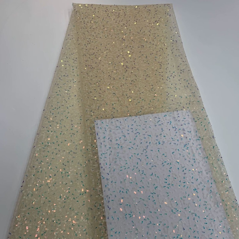 Light Yellow Sequin Lace Embro - Embroidery Yellow Dress 评论和价格