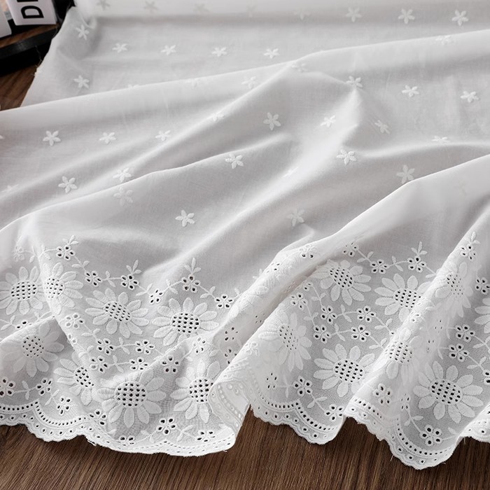 1yard hollow flower cotton tis - Embroidery Cotton Shirt 评论和价格