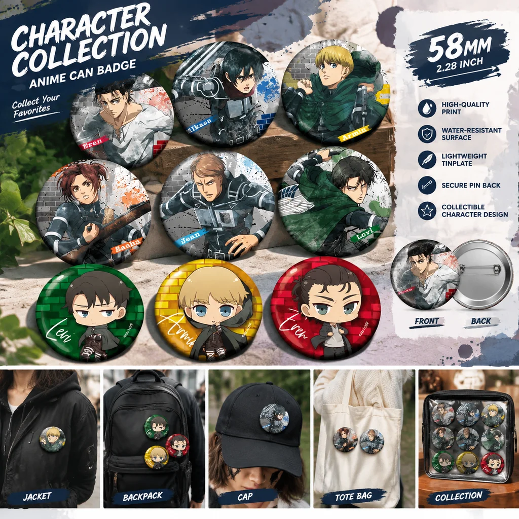 Attack on Titan Anime Merch Ba - Embroidery Reddit 评论和价格