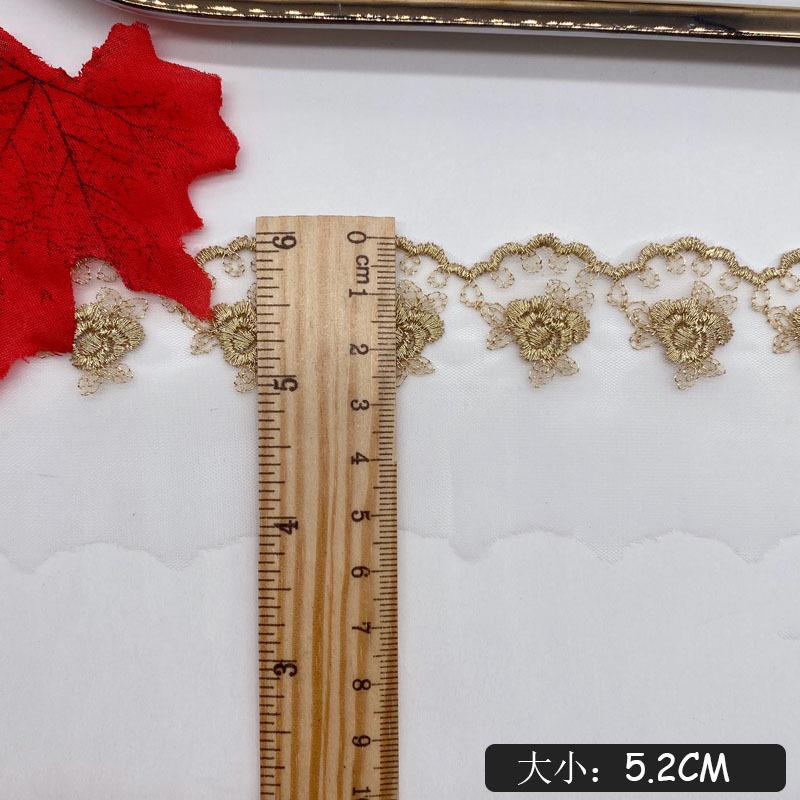 Gold thread embroidery rose fl - Embroidery Rose 评论和价格